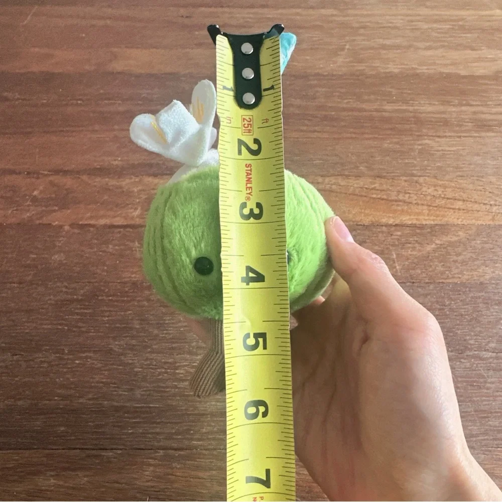 Cute Coconut Plush Bag Charm Tropical Smiling Keychain Soft Stuffed Accessory